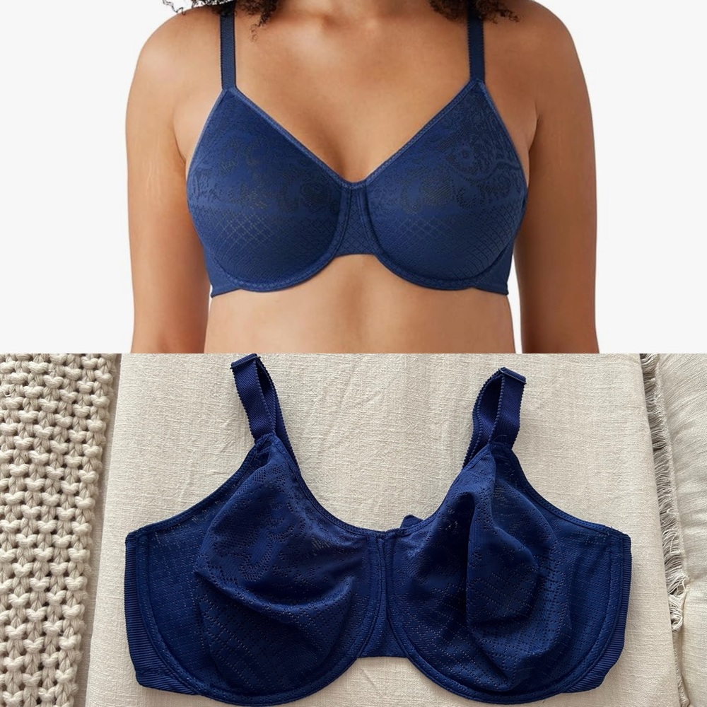 Wacoal Women's Visual Effects Minimizer Bra - 34G (DDDD), Bellwether Blue